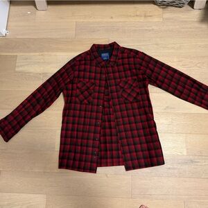 Large men’s flannel Pendleton custom lined